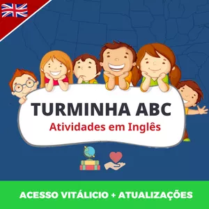Imagem de capa para o Ebook Atividades em Inglês - TURMINHA ABC