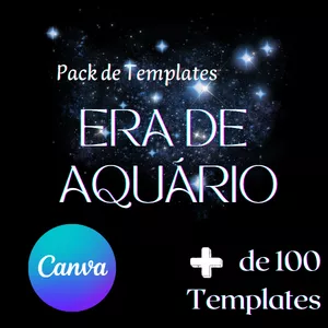 Imagem de capa para o Ebook Pack de Templates | Era de Aquário