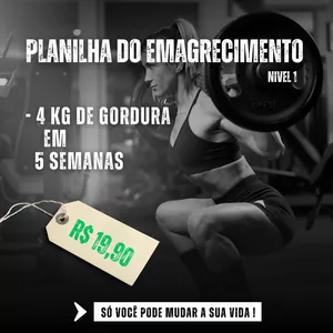 Imagem de capa para o Ebook PLANILHA DO EMAGRECIMENTO - NIVEL 1