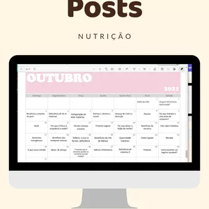 Imagem de capa para o Ebook Calendário de Posts ANUAL