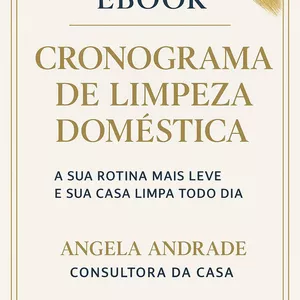 Imagem de capa para o Ebook Ebook Cronograma De Limpeza Doméstica 