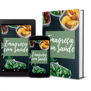 Imagem de capa para o Ebook Emagreça com Saúde