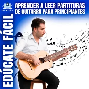 Imagen de portada para Curso online APRENDER A LEER PARTITURAS DE GUITARRA PARA PRINCIPIANTES