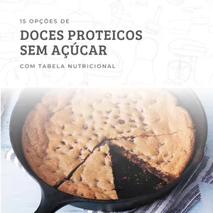 Imagem de capa para o Ebook Doces proteicos
