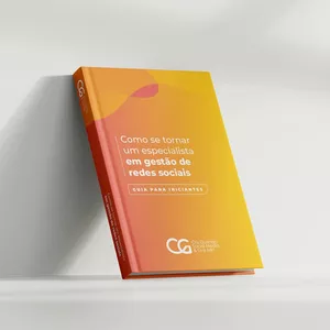 Imagem de capa para o Ebook Como se tornar um especialista em gestão de redes sociais: Guia para iniciantes. 