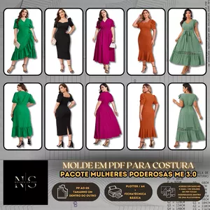 Imagem do curso [Molde em PDF] - Pacote Mulheres Poderosas "Moda Evangélica" Vestido 3.0 ID 4629972✨
