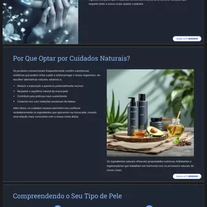 Imagem de capa para o Ebook Como Cuidar da Pele de Forma Natural