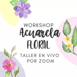 Imagen de portada para Evento online Workshop Acuarela Floral