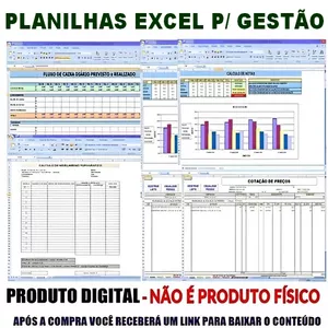 Imagem de capa para o Curso online Pacote com 45 Planilhas Excel para Gestão