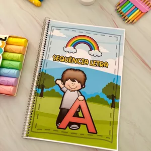 Imagem de capa para o Ebook Sequência do Alfabeto - A, B, C, D, E  - 5 Arquivos pdf
