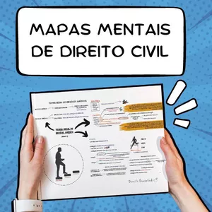 Imagem de capa para o Ebook Pacote de Mapas Mentais de Direito Civil (Atualizado - 2026)