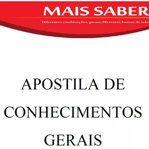 Imagem de capa para o Ebook Apostila de Conhecimentos Gerais de Educação Especial - FCEE
