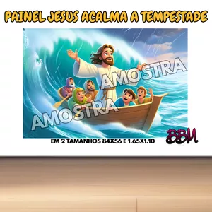Imagem de capa para o Ebook PAINEL JESUS ACALMA A TEMPESTADE 🌊⛈️ PARA IMPRIMIR 🖨️
