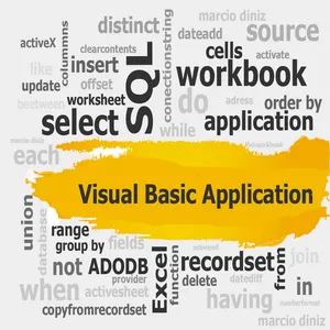 Imagem de capa para o Ebook Aprenda a dominar o Excel com VBA com SQL e torne-se um expert em automatização de tarefas e análise de dados.