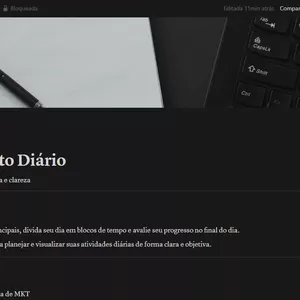 Imagem de capa para o Curso online Planejamento Diário