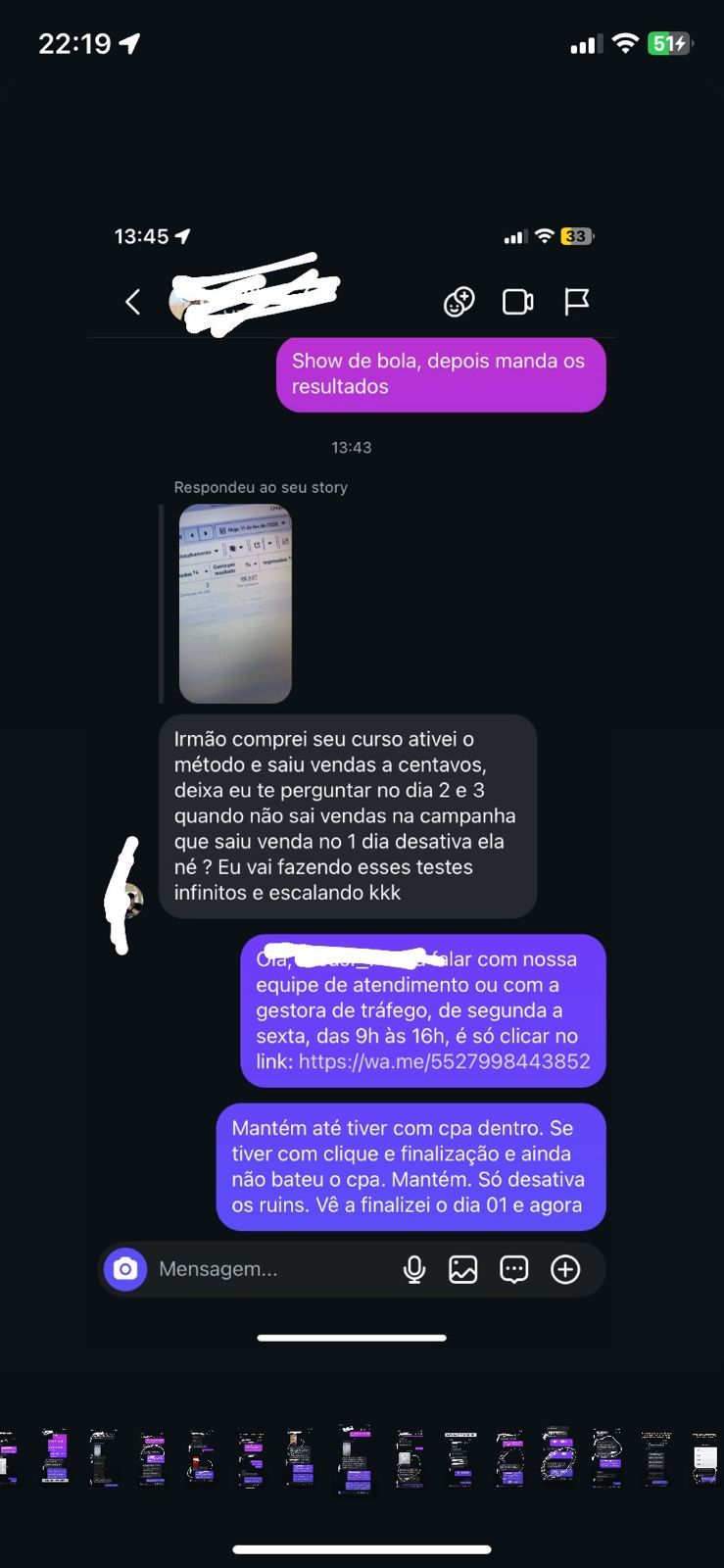Print real de aluno com vendas a centavos