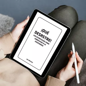 Imagen de portada para Ebook ¡QUÉ  DESASTRE!  100 ESTRATEGIAS PARA  SOBREVIVIR A LO INESPERADO  Guía de preparación y acción en  situaciones extremas  EJO SÁNCHEZ