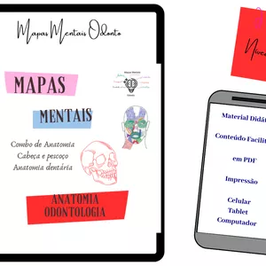 Imagem de capa para o Curso online COMBO DE ANATOMIA DENTAL + CABEÇA E PESCOÇO MAPAS MENTAIS ODONTO 