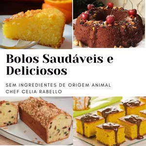 Imagem de capa para o Ebook Bolos Saudáveis