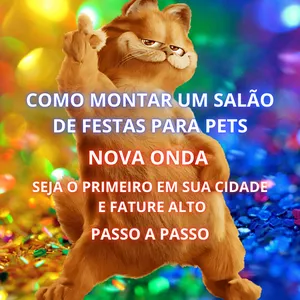 Imagem de capa para o Ebook COMO MONTAR UM SALÃO DE FESTAS PARA PETs PASSO A PASSO