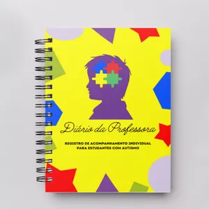Imagem de capa para o Ebook Diário da Professora - Registro de Acompanhamento Individual para Estudantes com Autismo