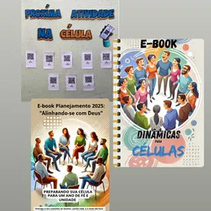 Imagem de capa para o Ebook Kit painel Qr code, E-book dinâmicas e E-book planejamento.
