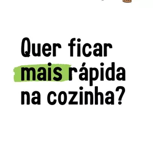 Imagem de capa para o Ebook Ebook como ser mais RÁPIDA na cozinha