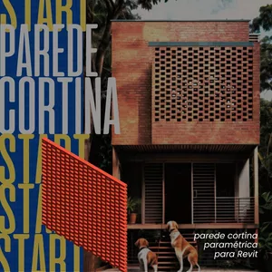 Imagem de capa para o Curso online PAREDE CORTINA DE TIJOLO MACIÇO INTERCALADO (PARAMÉTRICA) 