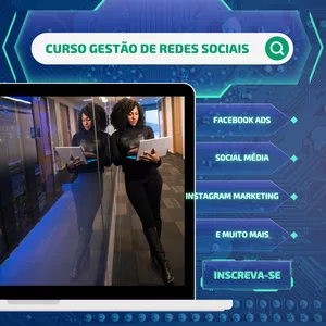 Imagem de capa para o Serviço online Curso gestão redes sociais 