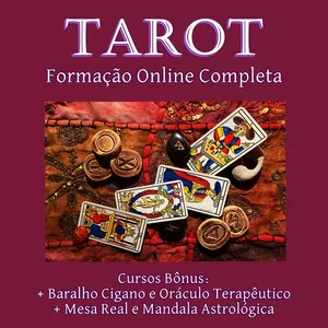 Imagem Curso Completo de Tarot  + Baralho Cigano + Oráculo Terapêutico