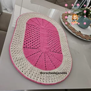 Imagem de capa para o Curso online TAPETE EM CROCHE OVAL JAQUELINE