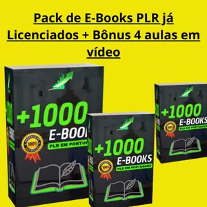 Imagem de capa para o Curso online PLR PACOTE DE E-BOOKS + DE 1300 E-BOOKS