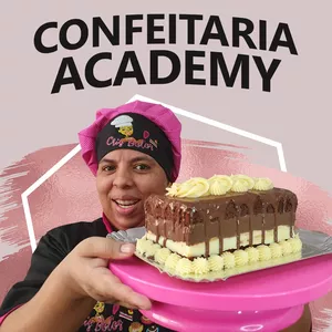 Imagem de capa para o Curso online Confeitaria Academy com a Cris