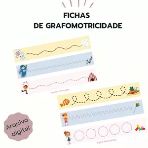 Imagem principal do produto Fichas Grafomotoras