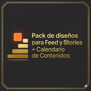 Imagen de portada para Curso online Pack de diseños para Feed y Stories + Calendario de Contenidos