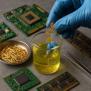 Imagem de capa para o Ebook Como extrair ouro em eletrônicos 