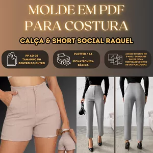 Imagem de capa para o Curso online ⭕ [Molde em PDF] - Calça & Short Social Raquel ID 4451326 [PP ao G5]✨