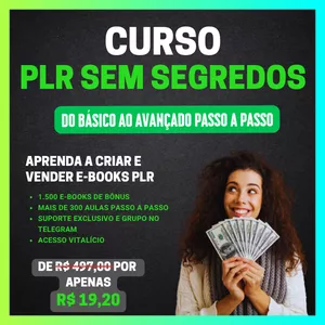 Imagem de capa para o Curso online Curso PLR Sem Segredos 3.0