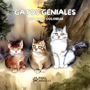 Imagen de portada para Ebook Gatos Geniales/ niños de 2 a 8 años/ 88 páginas