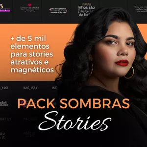 Imagem de capa para o Curso online Pack Sombras - Stories + 5 mil elementos no telegram