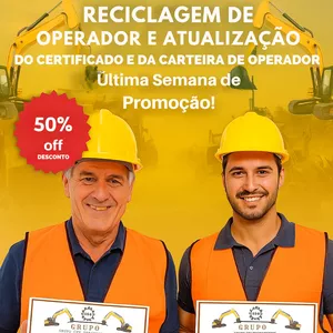 Imagem do curso Operador Qualificado CPV - reciclagem para operadores de máquinas pesadas (NR6, NR11, NR12 e NR18)