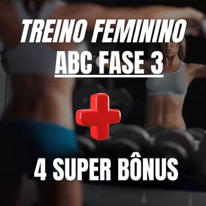 Imagem de capa para o Ebook TREINO FEMININO ABC "FASE 3"