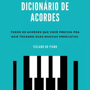 Imagem de capa para o Ebook Dicionario de acordes -  Teclado e Piano