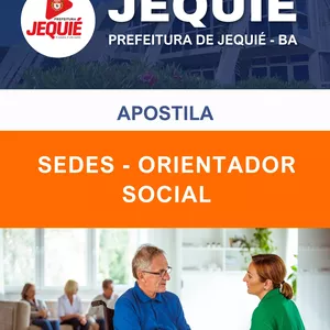Imagem de capa para o Ebook Apostila Concurso Pref. Jequié-BA 2023 - Orientador Social - SEDES