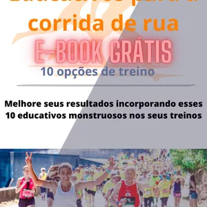 Imagem de capa para o Ebook Educativos para corrida de rua