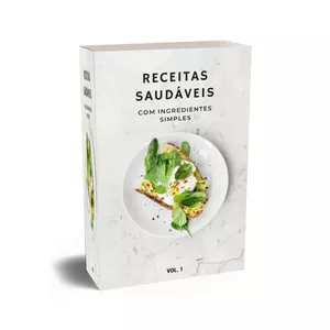 Imagem de capa para o Ebook Receitas simples é saudáveis para o dia a dia.