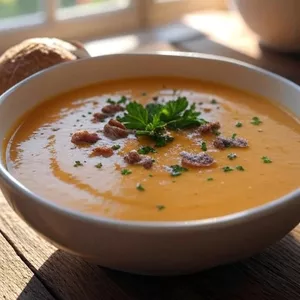 Imagem de capa para o Ebook Sopa Creme de Abóbora com Carne Seca