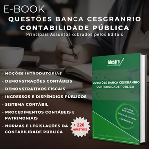 Imagem de capa para o Ebook Questões para Concursos - Banca CESGRANRIO: Contabilidade Pública