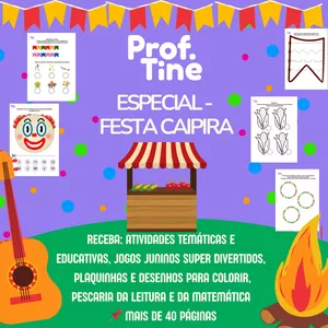 Imagem de capa para o Ebook Prof. Tine - ESPECIAL DE FESTA CAIPIRA