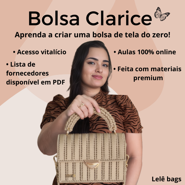 Imagem do curso Aprenda a criar a Bolsa Clarice – A queridinha da Lelê Bags!